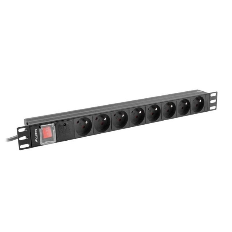lupin-wear-ca-lanberg-pdu-pro-19-rack-power-strip-1u-16a-7x-shuko-2m-black-pdu-pro-07f-0200-bk-2186693 LANBERG PDU PRO 19" RACK POWER STRIP (1U, 16A, 7X SHUKO, 2M, BLACK) PDU-PRO-07F-0200-BK - Image 1