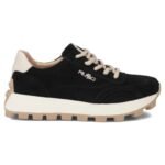 Leather platform sneakers black Filippo DP7498 - Image 3