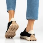 Leather platform sneakers black Filippo DP7498 - Image 7