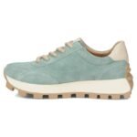 Leather platform sneakers in green Filippo DP7498 - Image 4