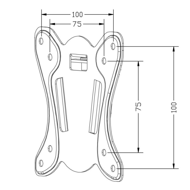 lupin-wear-ca-maclean-tv-mount-max-vesa-100x100-13-27-25kg-mc-715a-2345506 MACLEAN TV MOUNT, MAX VESA 100X100, 13-27", 25KG MC-715A - Image 1