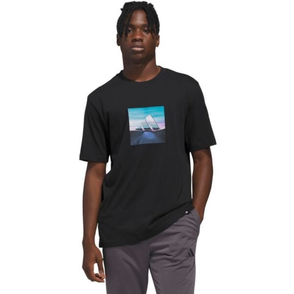 Mens adidas Summer Heat Graphic T-shirt black KC9244