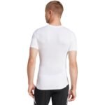 Mens adidas Techfit Short Sleeve Tee white JP4675 - Image 3