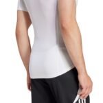 Mens adidas Techfit Short Sleeve Tee white JP4675 - Image 5