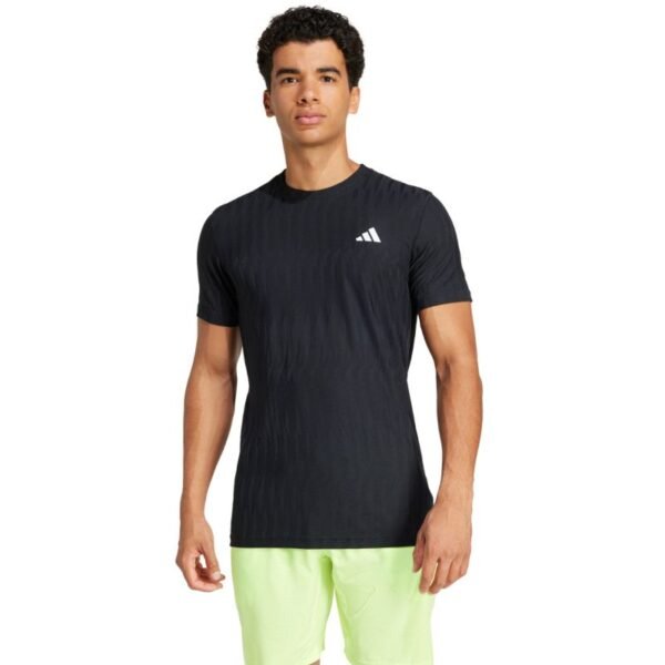 Mens adidas Tennis Climacool+ AirChill FreeLift Tee black JF8459