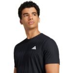 Mens adidas Tennis Climacool+ AirChill FreeLift Tee black JF8459 - Image 5