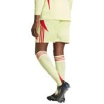 Mens adidas Tiro 24 shorts yellow and red JI6090 - Image 3