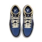 Mens Air Jordan 1 Mid SE Craft Obsidian Shoes - DR8868-400 - Image 4