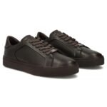 Mens brown leather sneakers Filippo MP8274 - Image 5