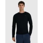 Mens quick-drying trekking longsleeve with merino wool 4F 4FWAW25TFLOM430-20S