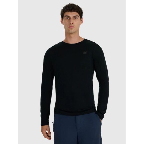 Mens quick-drying trekking longsleeve with merino wool 4F 4FWAW25TFLOM430-20S