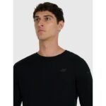 Mens quick-drying trekking longsleeve with merino wool 4F 4FWAW25TFLOM430-20S - Image 3