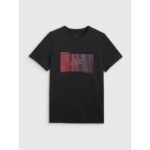 Mens regular printed T-shirt 4F 4FRAW25TTSHM3224-20S - Image 7