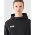 Mens sweatshirt with hood, open, 4F 4FRAW24TSWSM2072-20S - Image 3