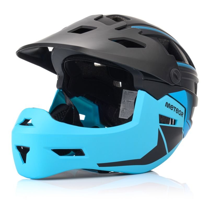 lupin-wear-ca-meteor-hydra-m-full-face-bike-helmet-55-58-cm-black-blue-3130410 Meteor Hydra M Full-Face Bike Helmet 55-58 cm Black/Blue - Image 1