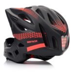 Meteor Lupus S Full-Face Bike Helmet 48-52 cm Black/Red - Image 4