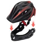 Meteor Lupus S Full-Face Bike Helmet 48-52 cm Black/Red - Image 8