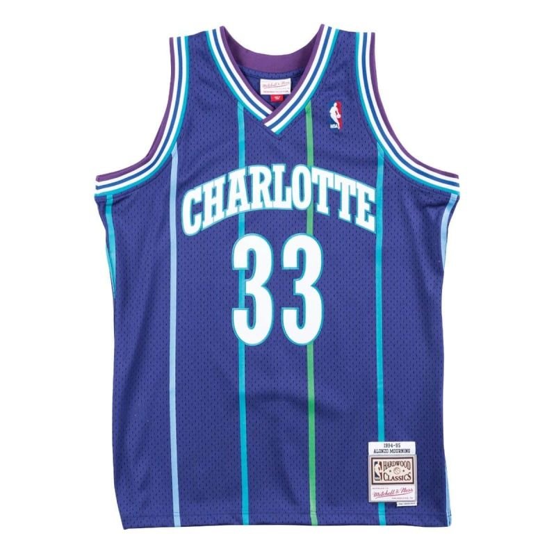 lupin-wear-ca-mitchell-ness-nba-charlotte-hornets-alonzo-mourning-swingman-t-shirt-smjyac18010-chopurp94amo-1974278 Mitchell Ness NBA Charlotte Hornets Alonzo Mourning Swingman T-shirt - SMJYAC18010-CHOPURP94AMO - Image 1