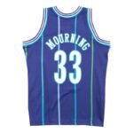 Mitchell Ness NBA Charlotte Hornets Alonzo Mourning Swingman T-shirt - SMJYAC18010-CHOPURP94AMO - Image 2