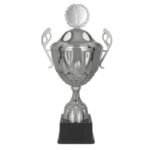 MUFAS silver metal cup with lid - Image 2