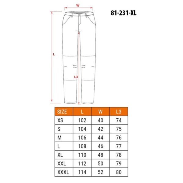 NEO tools 81-231-XL protective trousers