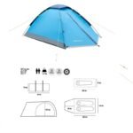 NILS CAMP Nightfall NC6033 camping tent for 2 people, blue - Image 5