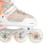 NILS Extreme NH18190 2in1 inline skates, white and pink, size S (29-33), with replaceable hockey blade - Image 7