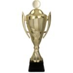 ORSONA gold plastic cup with lid - Image 2