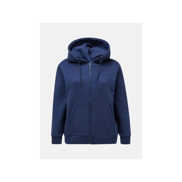 Peak Performance W Original Small Logo Zip Sweatshirt Blue