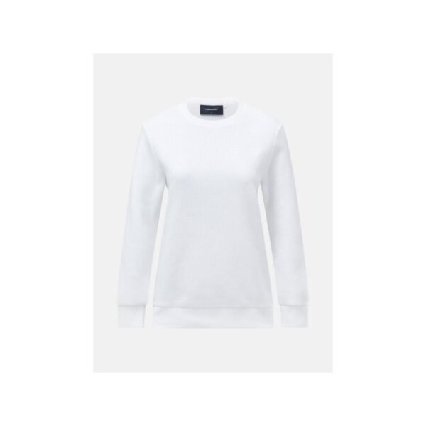 Peak Performance Womens W Original Small Logo Crew Sweatshirt White