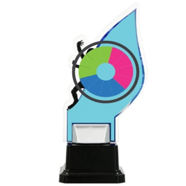 Plexiglass trophy on a platform - INDIVIDUAL
