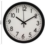 PP WALL CLOCK 20CM BLACK - Image 3