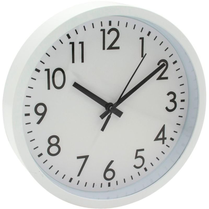lupin-wear-ca-pp-wall-clock-20cm-white-2031469 PP WALL CLOCK 20CM WHITE - Image 1