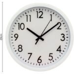 PP WALL CLOCK 20CM WHITE - Image 7