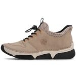 Rieker 45963-20 comfortable beige womens shoes - Image 3