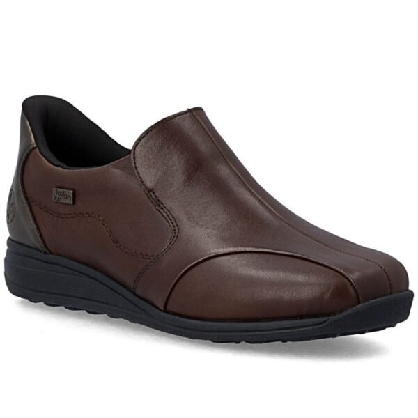 Rieker 47259-27 comfortable brown womens leather shoes