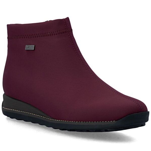 Rieker TEX 98251-35 waterproof insulated burgundy womens ankle boots