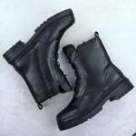 Rieker Y3160-00 womens black leather ankle boots - Image 4