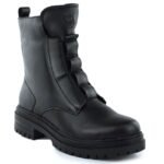 Rieker Y3160-00 womens black leather ankle boots - Image 5