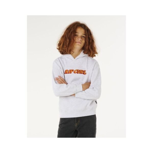 RIP CURL Eternal Shred Logo Hood-Boy Gray