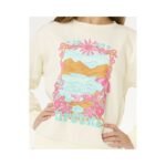 RIP CURL Sunshine Squad Crew-Girl Sweatshirt White - Image 5