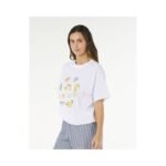 RIP CURL Womens Poolside Heritage Tee White - Image 2