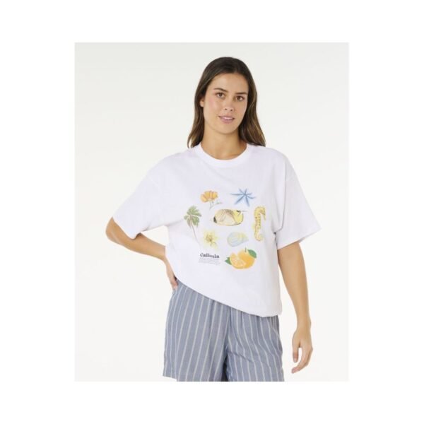RIP CURL Womens Poolside Heritage Tee White