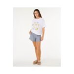 RIP CURL Womens Poolside Heritage Tee White - Image 4