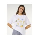 RIP CURL Womens Poolside Heritage Tee White - Image 6