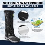 ROCKBROS waterproof gaiters TT014 black XL - Image 2