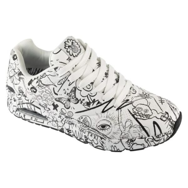 Skechers Uno - Process Sketch 183501-WBK White 39.5
