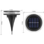 SOLAR DISC LAMPS FOR GROUND OR WALL MOUNTING 2 PCS - Image 2