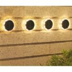 SOLAR DISC LAMPS FOR GROUND OR WALL MOUNTING 2 PCS - Image 3
