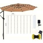 SOLAR GARDEN UMBRELLA LIGHTING 5M 72LED - Image 2